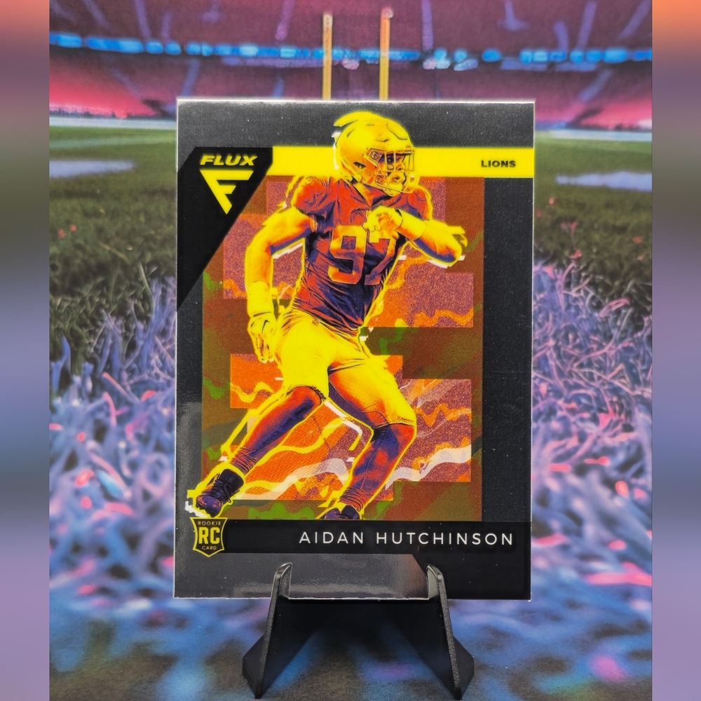 2022 Panini Chronicles FLUX #FX-10 AIDAN HUTCHINSON RC! LIONS